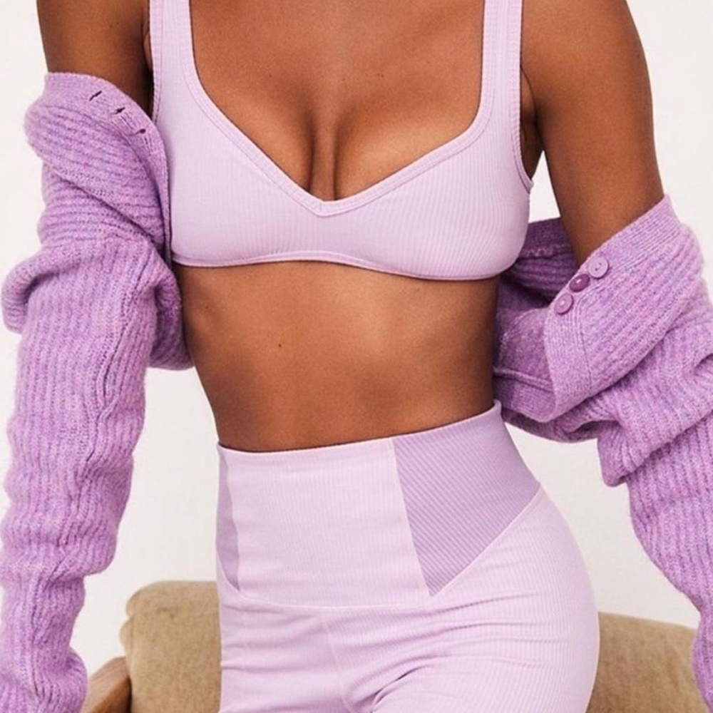 For Love & Lemons Lavender 'Gemma' Bralette - Medium
